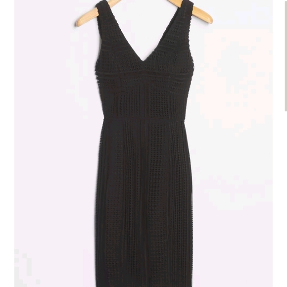 Anthropologie Taleen Lace Midi Dress Maeve black16 - Picture 5 of 14